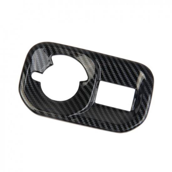 Carbon Fiber Style Headlight Switch Button Panel Trim For Dodge Ram -2025