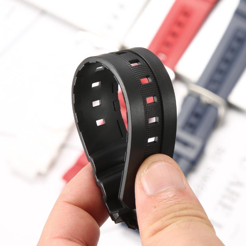 Příslušenství k hodinkám Pro Casio AW-591 AW-590 AWG-M100 AWG101 Řemínek 16mm Pánský Pryskyřičný Řemínek na hodinky Sportovní Voděodolný Náramek