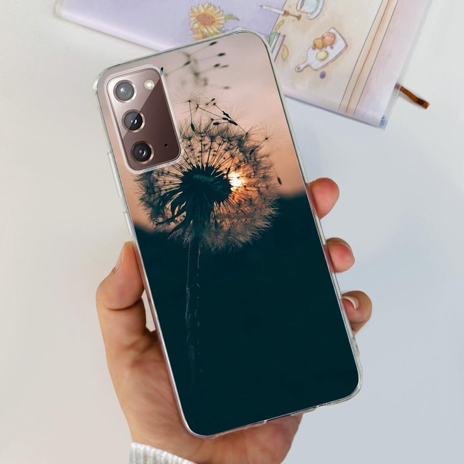 For Samsung Note 20 5G Case SM-N981B Popular Flower Slim Soft Silicone Phone Cover For Samsung Galaxy Note20 Ultra 5G Funda Capa