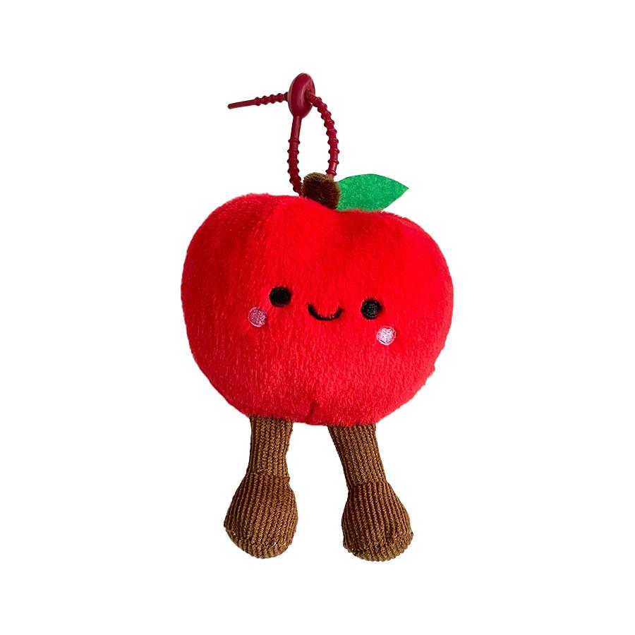 Red Charming Plush Ornament Fun Fruit Doll Bag Accessory For Holiday Gifts