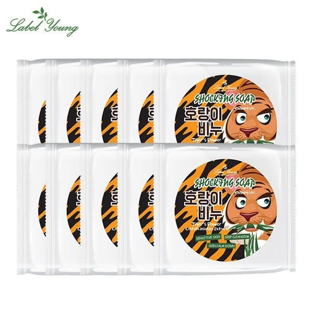 

[LABELYOUNG] Skin Illness Care/Skin Soothing/Recommended for Problematic Skin/Contains Centella Asiatica/Facial Soap/Tiger Soap 10 Pieces