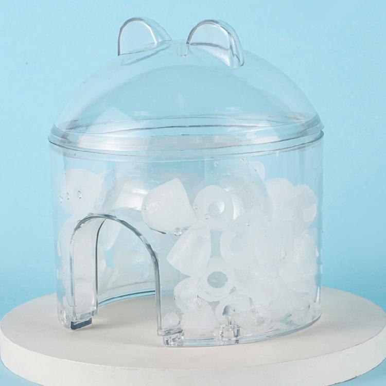 Practical Hamsters Cooling Solution Safe Ice House Hollow Designs Sleep Nest For Hamster Summer Comfort