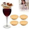 4 шт. Герметичные накладки на бокалы для вина, Креативный поднос для бокалов, Поднос для закусок, Крышки для бокалов, Кухня