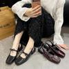Sommer Damen Schwarz Rot Bootsschuhe Quadratische Zehenpartie Slipper Niedriger Absatz Schuhe für Frau Ballerinas Bequem Schleife Damen Sandalen