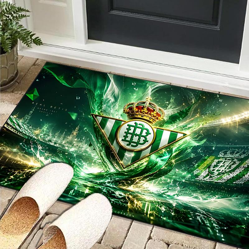 1PC rug Real Betis Crest Artwork Carpet, Chair Rug,Area Rug for Office Bedroom living rooms bedroom, Doormat decor Christmas fan gifts