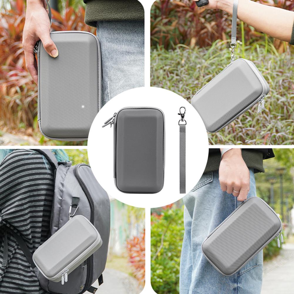 Carrying Case for DJI Osmo Mobile 7/7 Pro Portable Storage Bag Shockproof Travel Case with Mesh Pocket Handheld Gimbal Accessory