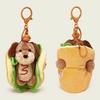 New Cartoon Dog Dress-up Sausage Plush Keychain Accessories Cute Small Hanging Gifts Merchandise