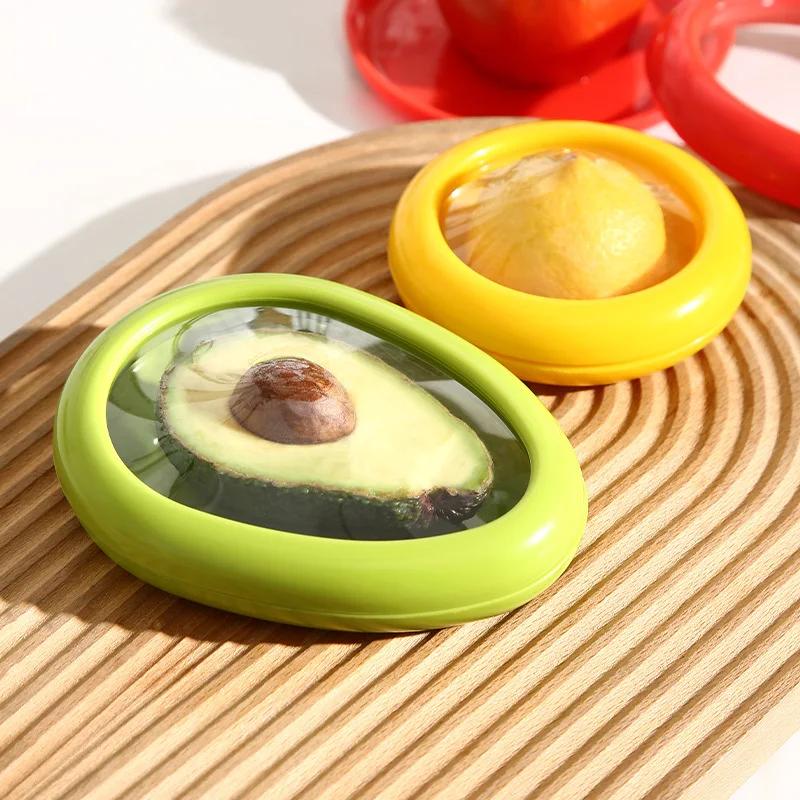 1pc Kitchen Storage Box Fruit Vegetable Container Fresh Box Avocado Tomato Lemon Onion Fresh-Keeping Crisper Kitchen Gadgets
