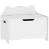 Children S Toy Chest With Flip Top Lid Children S Storage Box Bear Shape 60 X 38 X 48 Cm White