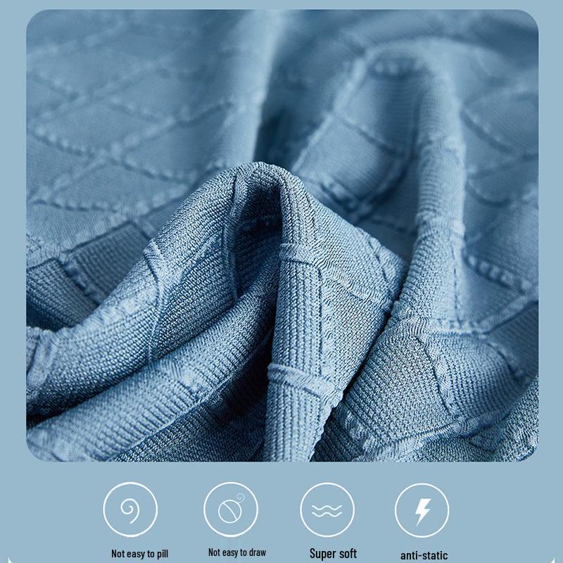 Stretchable Solid Color Jacquard Swivel Office Chair Cover with Zipper for Full Coverage