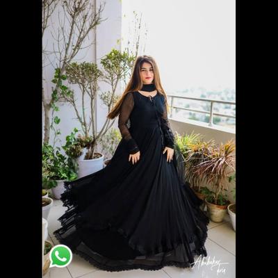 Black Beautiful Flaired Gown