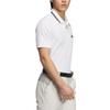 adidas SHORT SLEEVE RIBBED Polo Shirt Men's White JE7132