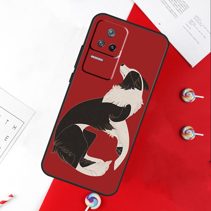 Border Collie Dog Cover For Xiaomi 14 Ultra 15 13 11T 12T 13T 14T Pro POCO X7 Pro X3 X5 X6 M6 F5 F6 Pro Case