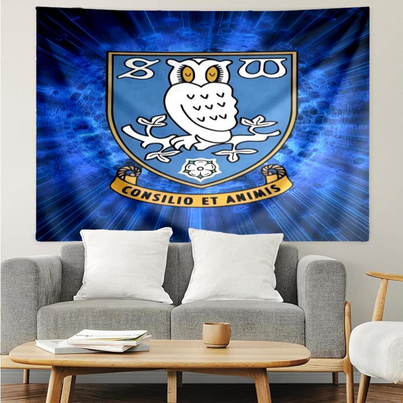 Sheffield Wednesday F.C. Tapestry, Wall Hanging Tapestry, Pattern Tapestry for Dorm Bedroom Living Room Wall Art Photography Backdrop