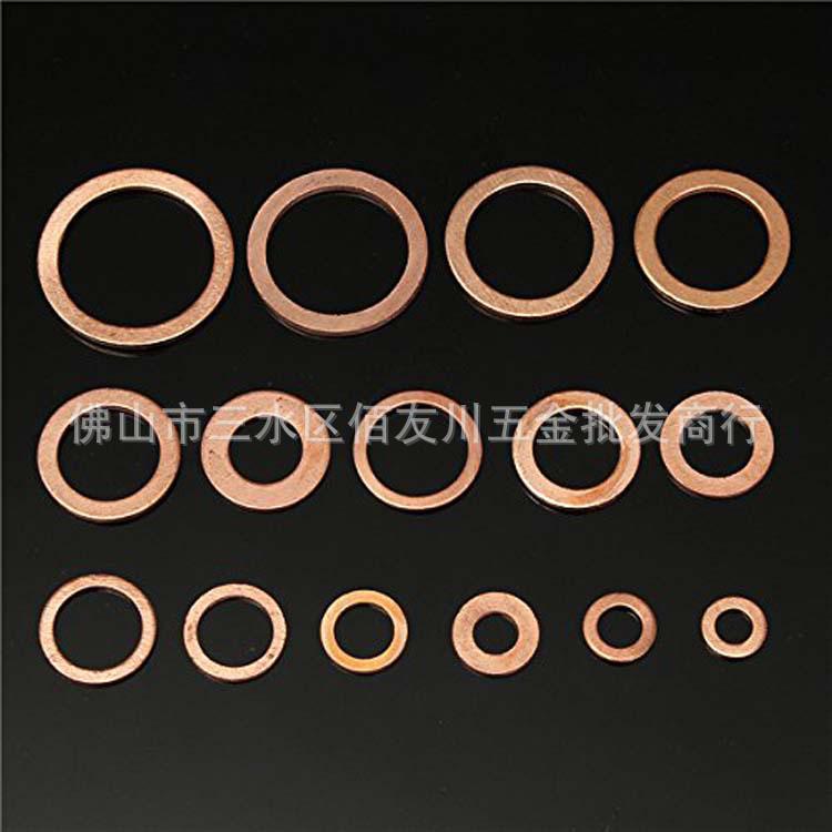 150-Piece Brass Oil Seal Gasket Set: Includes M5-M22 Copper Flat Washers.