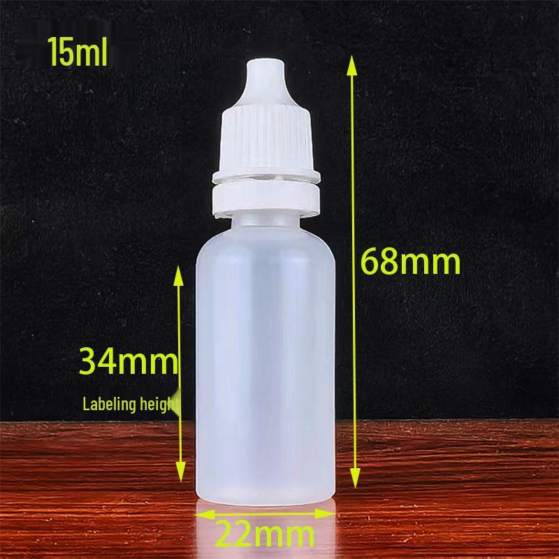 20ml, 50ml, 100ml Translucent HDPE Dropper Bottles - Squeeze & Eye Drop Design