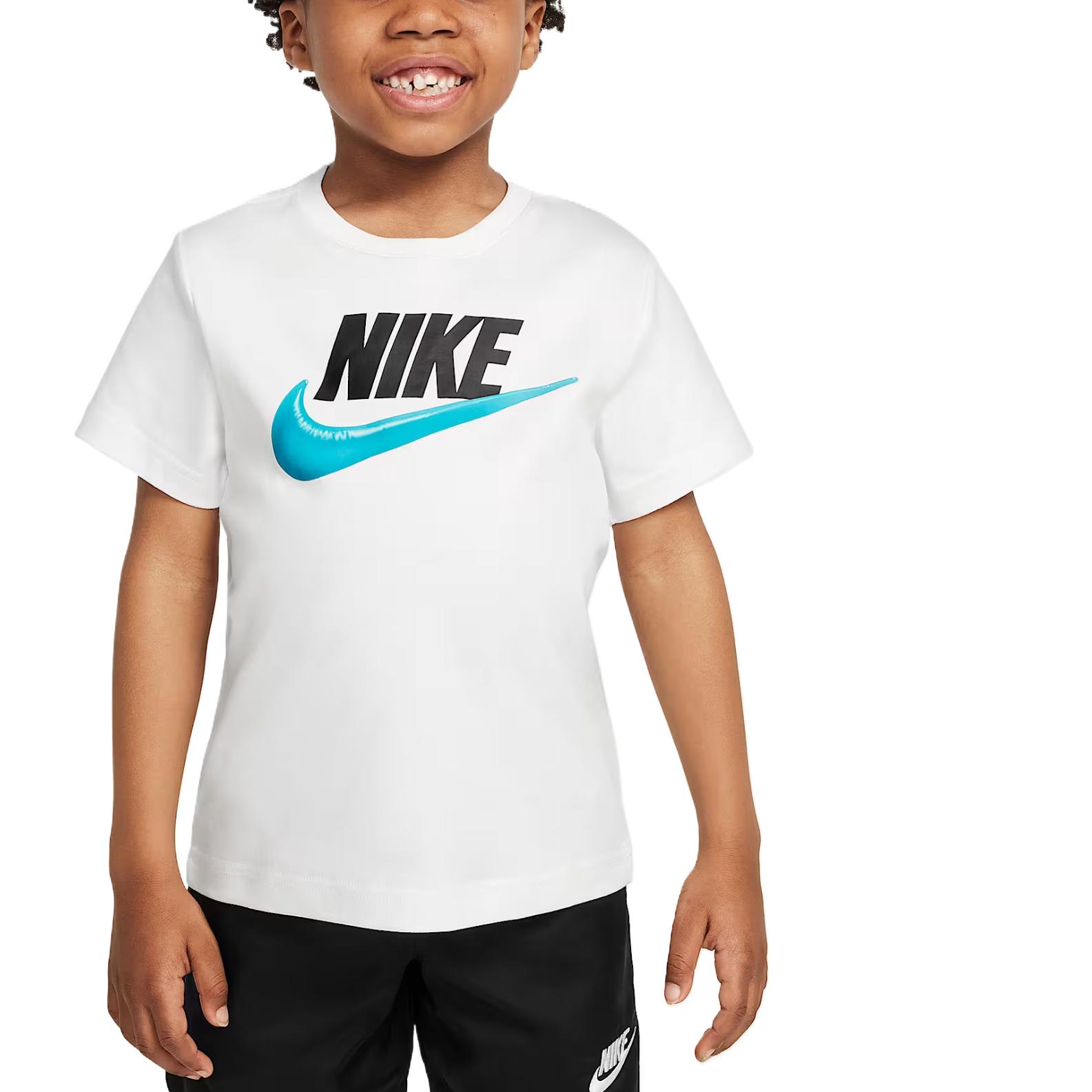 

Nike Just Believe Soft Comfortable Fashionable Short Sleeve T-Shirt Kids Tops Sail-White II3065-133 L