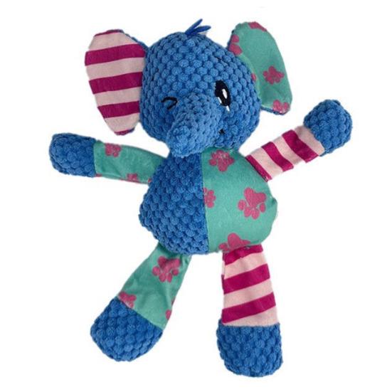 Плюшевая игрушка для собак в виде животного, пищащая, интерактивная, жевательная, набитая, слон, игрушка для щенков для прорезывания зубов, для средних и крупных собак Elephant