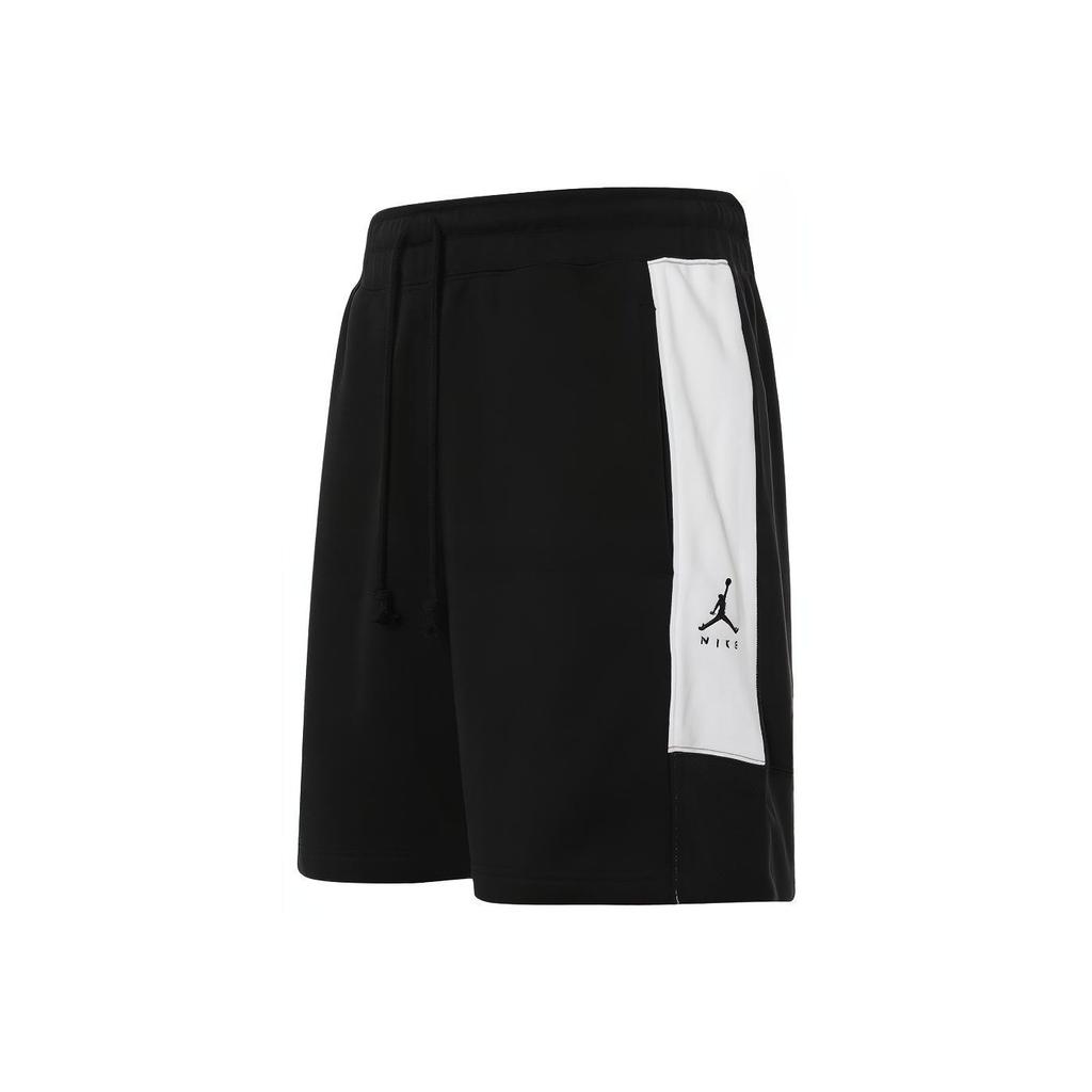 Jordan Colorblock Straight-Leg Shorts With Drawstring Men Bottoms Black DA7205-010