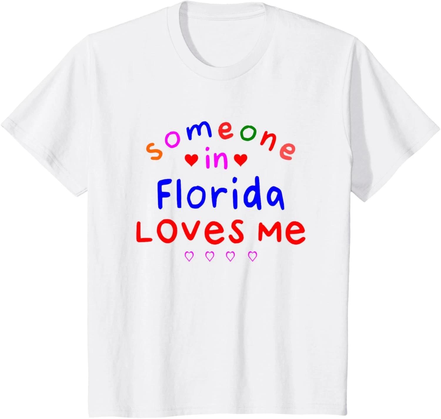 Kids Someone in Florida Loves Me Kids Boys Girls T- Shirt L