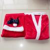 Unisex Adult Santa Claus Costume Set: 5/7-Piece Plush Outfit with Makeup Accessories