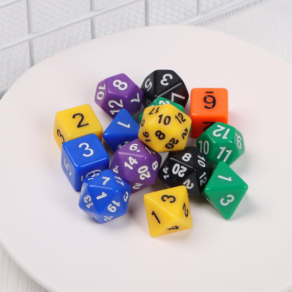 7Pcs/Set Polyhedral Dice Set Game Dice For Trpg Dnd Accessories Polyhedral Dice For Board Card Game Math Games