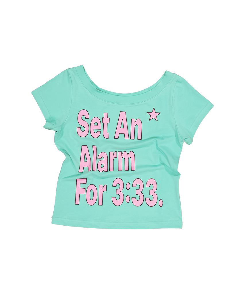 SETUP-EXE Alarm Wide Neck Top / Mint