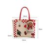 Christmas Plastic Woven Handbag Santa Claus Gift Plastic Woven Handbag Plastic Woven Handbasket Packaging Bag