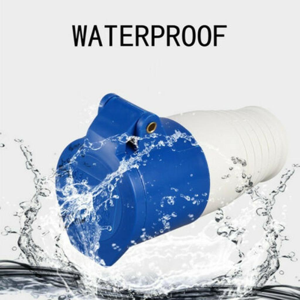 240V 16A 3 Pin Industrial Waterproof Plugs Socket  Male/Female IP44 2P For Caravan Motorhome Yacht Plug & Socket Connector