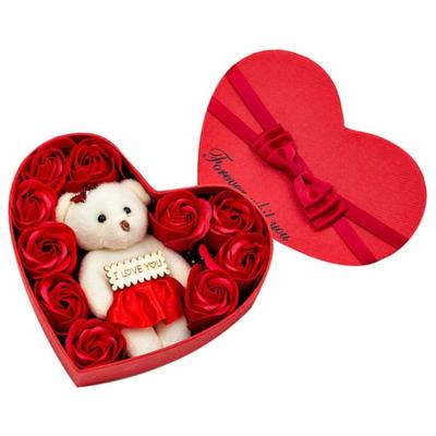 10 Pcs Scented Soap Flower Gift Rose Box Bouquet Festival Gift For Anniversary Birthday Wedding