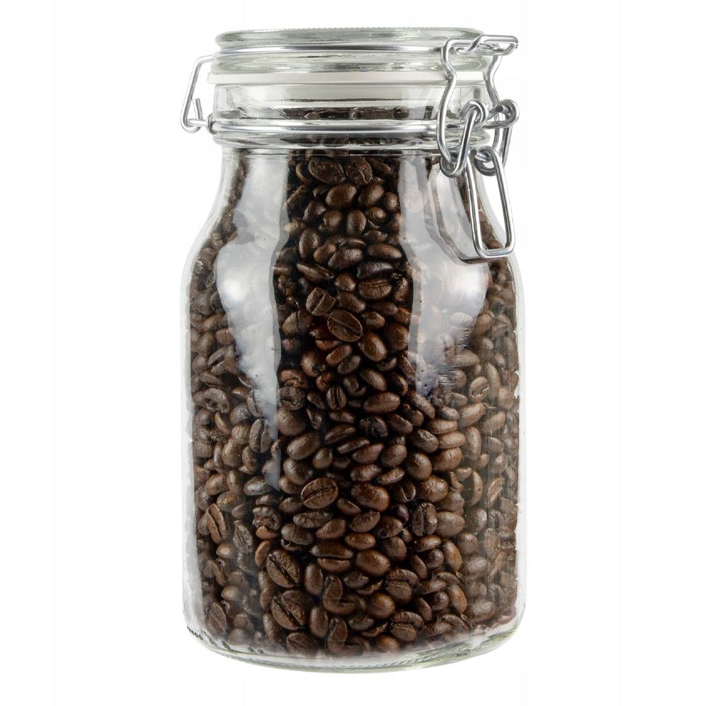 GLASS HERMETIC JAR WITH GLASS LID 1.1L