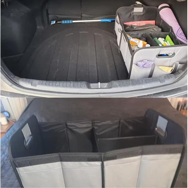 Large Collapsible Trunk Organizer with Multi Pockets Compartments Storage Organizer for Car SUV Minivan