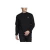 Adidas Solid Color Crew Neck Long Sleeve Sweatshirt Men tops Black HN4551