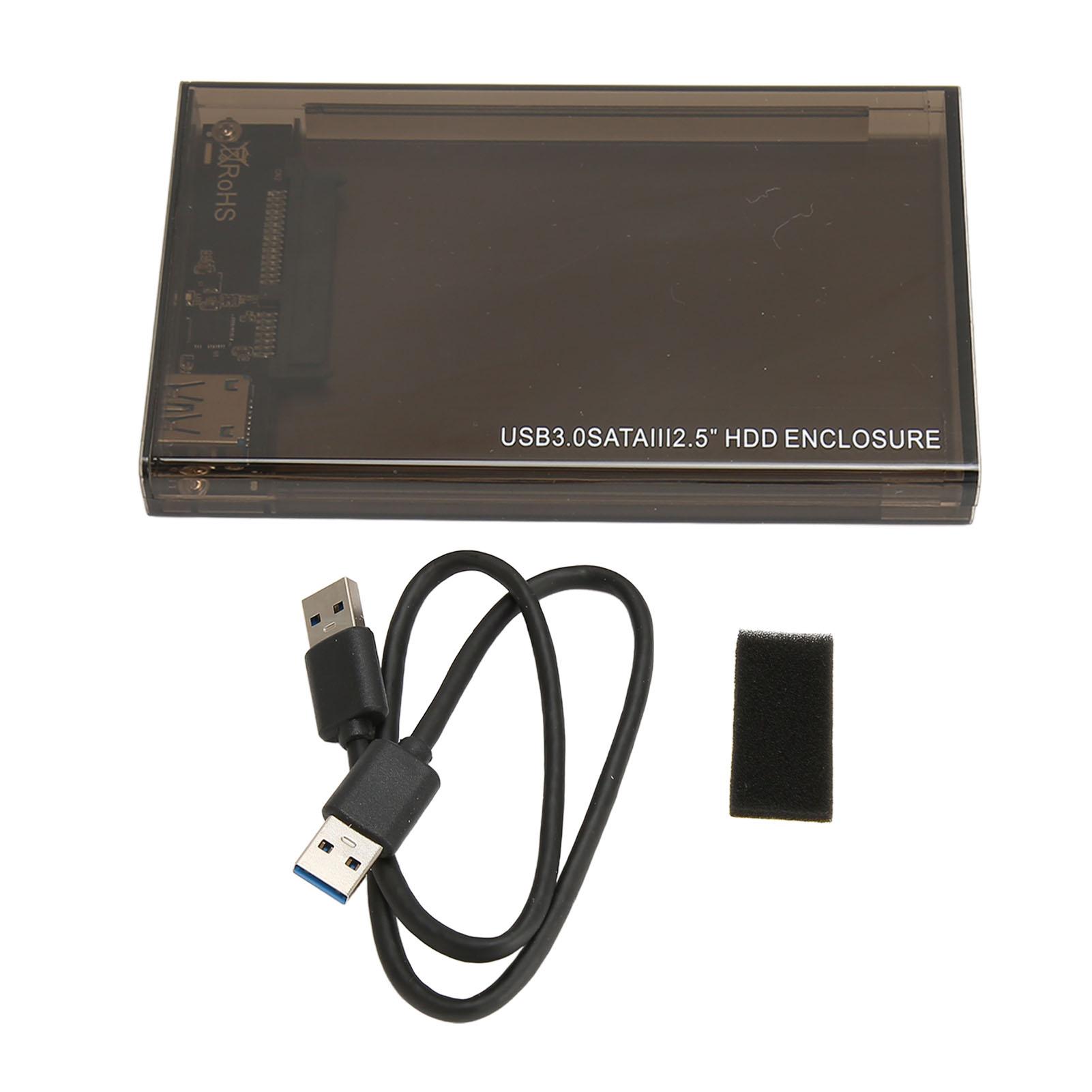 

USB3.0 SATA III 2.5in HDD Enclosure Support UASP Maximum 6TB SSD Enclosure Mobile Hard Disk Box for