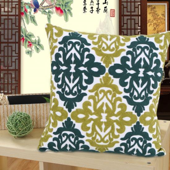 Cotton Embroidery Sofa Cushion Cover Cartoon Pillow Bed Bedside Pillow