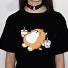 Cute Dinosaur Bubble Tea T-Shirt Women's Design Anime Women's T-Shirt Women's Harajuku Funny Women's Clothing