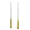 2pcs LED Taper Candles Battery Powered Flameless LED Candle Sticks for Festival Wedding Birthday