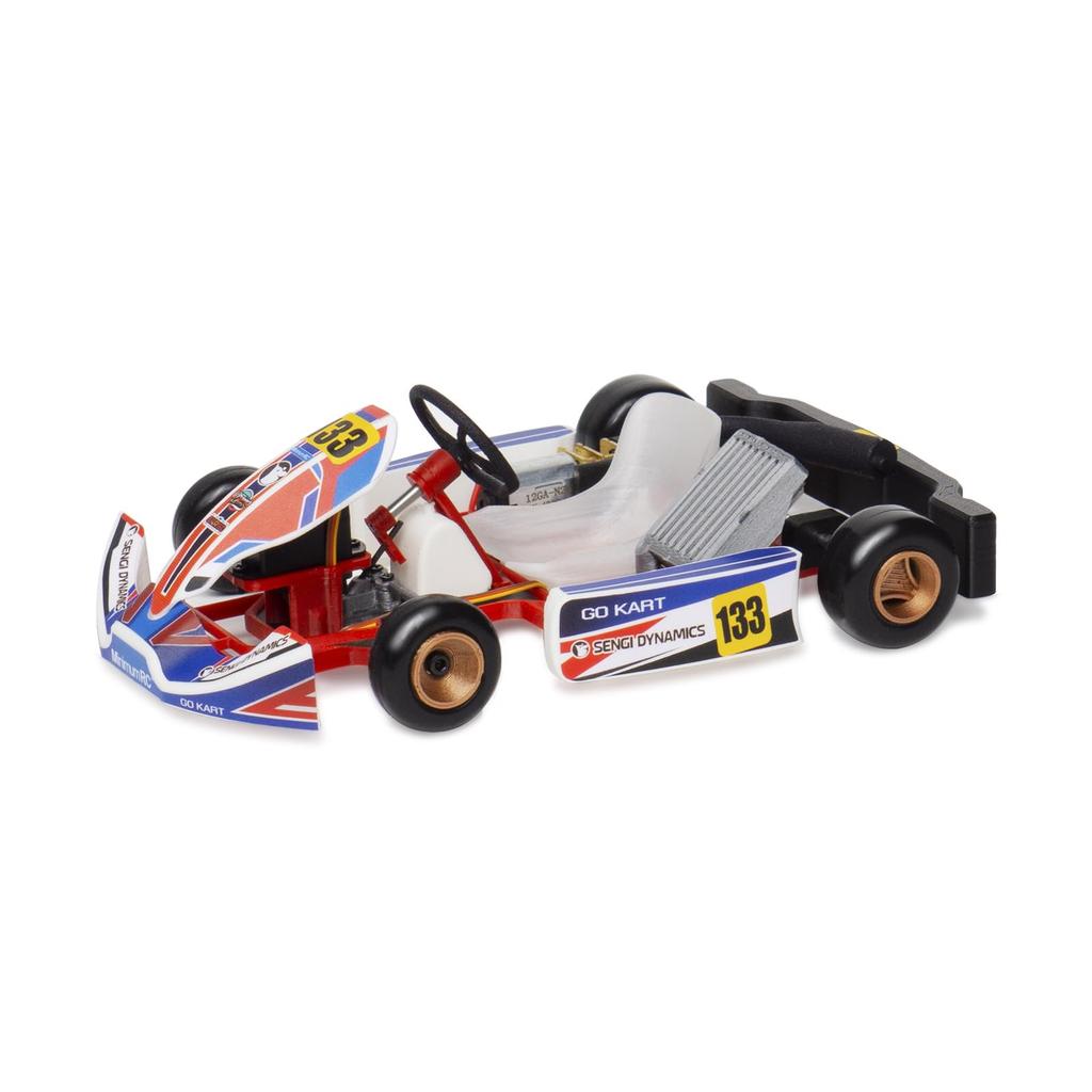 MinimumRC Sengi Kart-80 Mini RC Kart with Low Center of Gravity and Interlocking Steering Wheel (Unassembled)