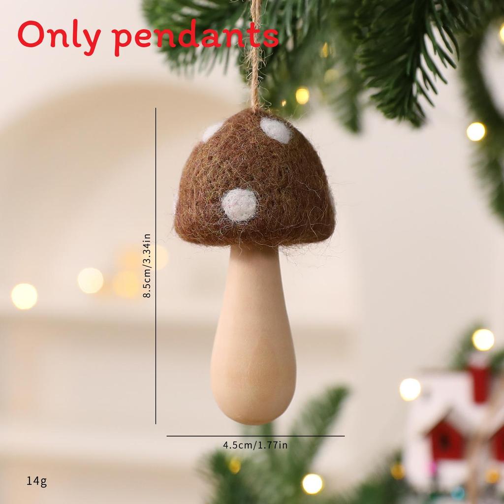 

Gnome Decoration Mushroom Elf For Christmas Tree And Festive Decor Khaki