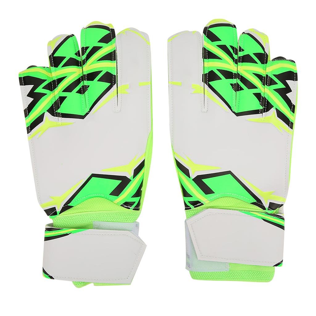 PU Green Teenager Adults Thicken Professional Football Soccer Goalkeeper Goalie Gloves Fingers ProtectorGreen #7