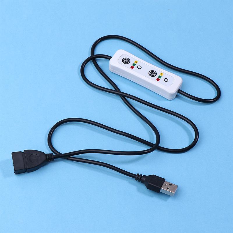 Cavo di Alimentazione con Interruttore di Estensione 3-Timer 0.5H/1.5H/3H 3-Velocità per Ventola da Soffitto USB Lampada LED