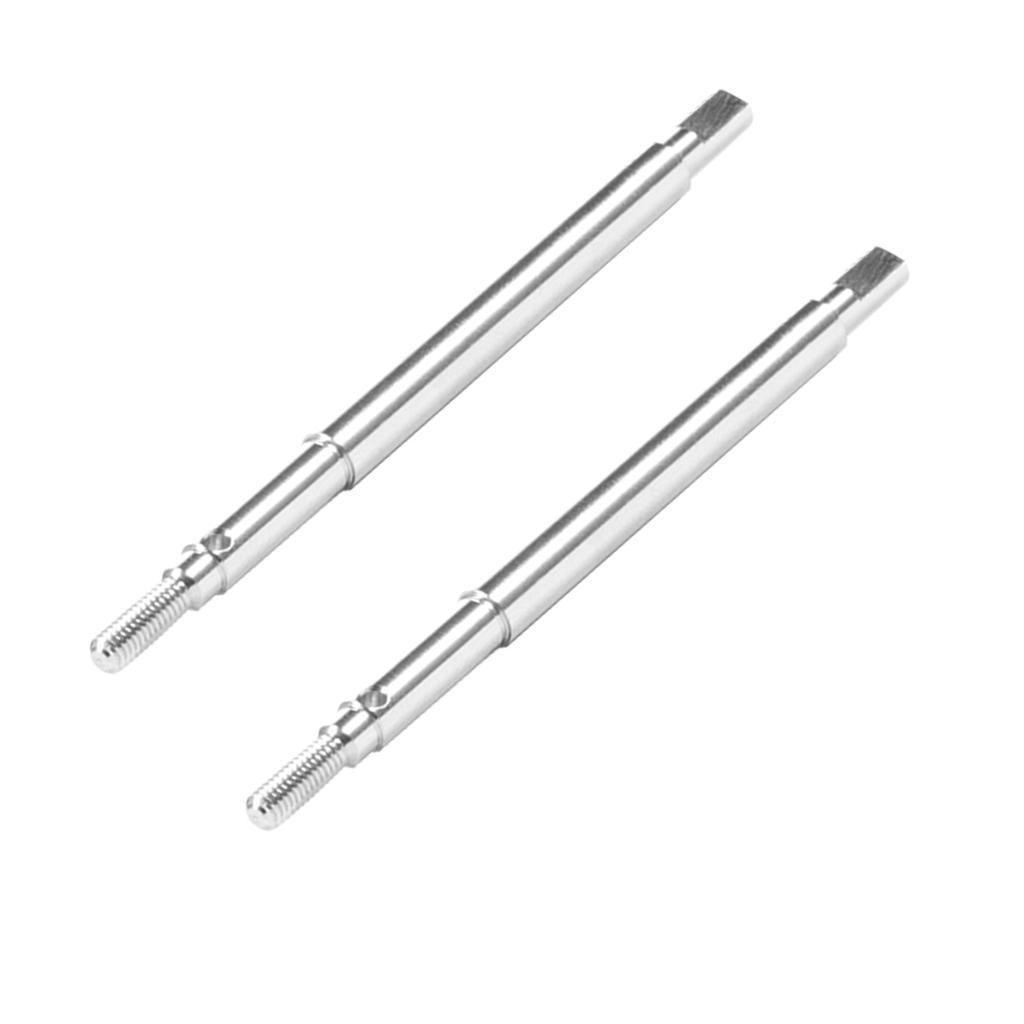 Steel Front Rear Axle Shafts 5mm Extended +2mm Thread Longer Driveshaft for 1/18 RC Crawler Car TRX4M Upgrade Parts