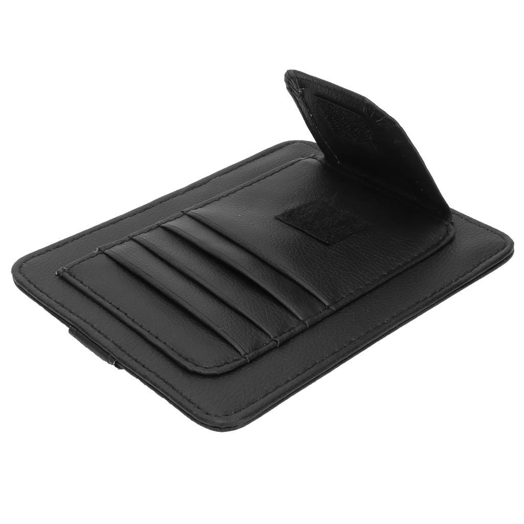 Auto Sonnenblenden Organizer Halter Multifunktionale Universelle Brillen Karten Aufbewahrungstasche Schwarz