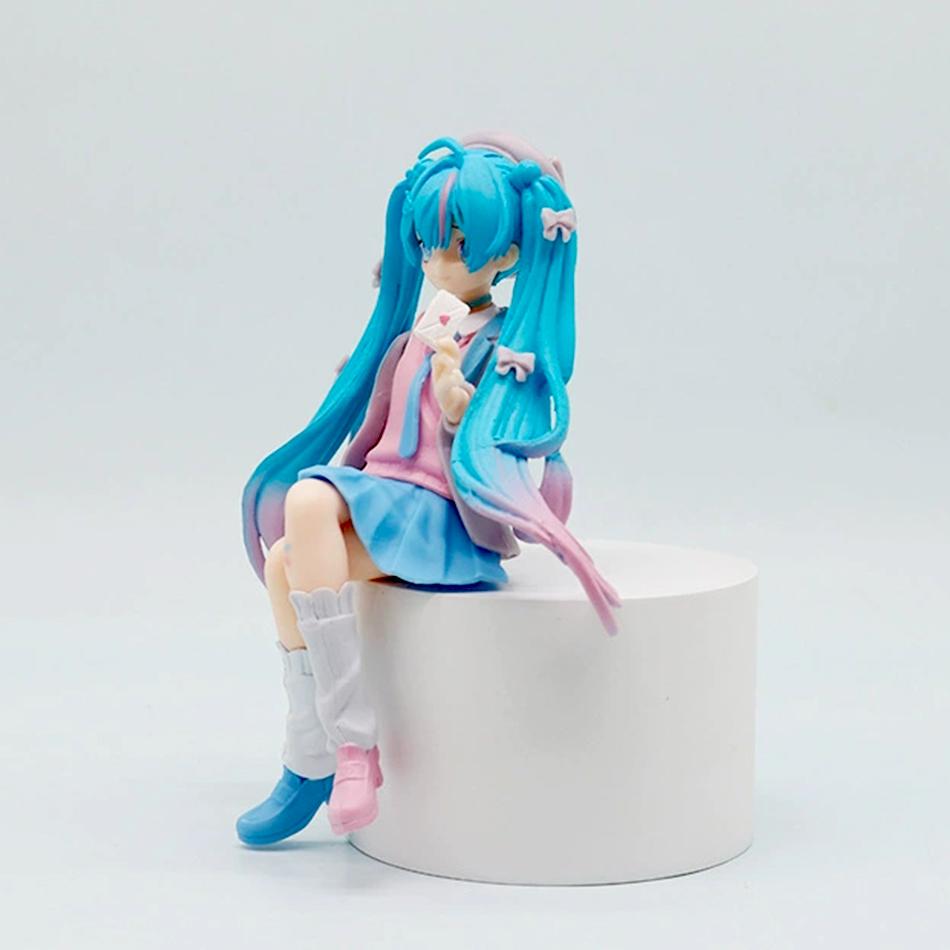 NEW  Hatsune Miku Figure Love Suit Jacket Instant Noodle Pressing Hatsune Miku Figure Decoration Model Kids' Gifts