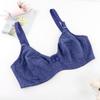Women French Popular Sexy Bras Full Cup Bow Thin Uplift Bra Print Daily with Wire 3 Hooks Comfortable Lingerie