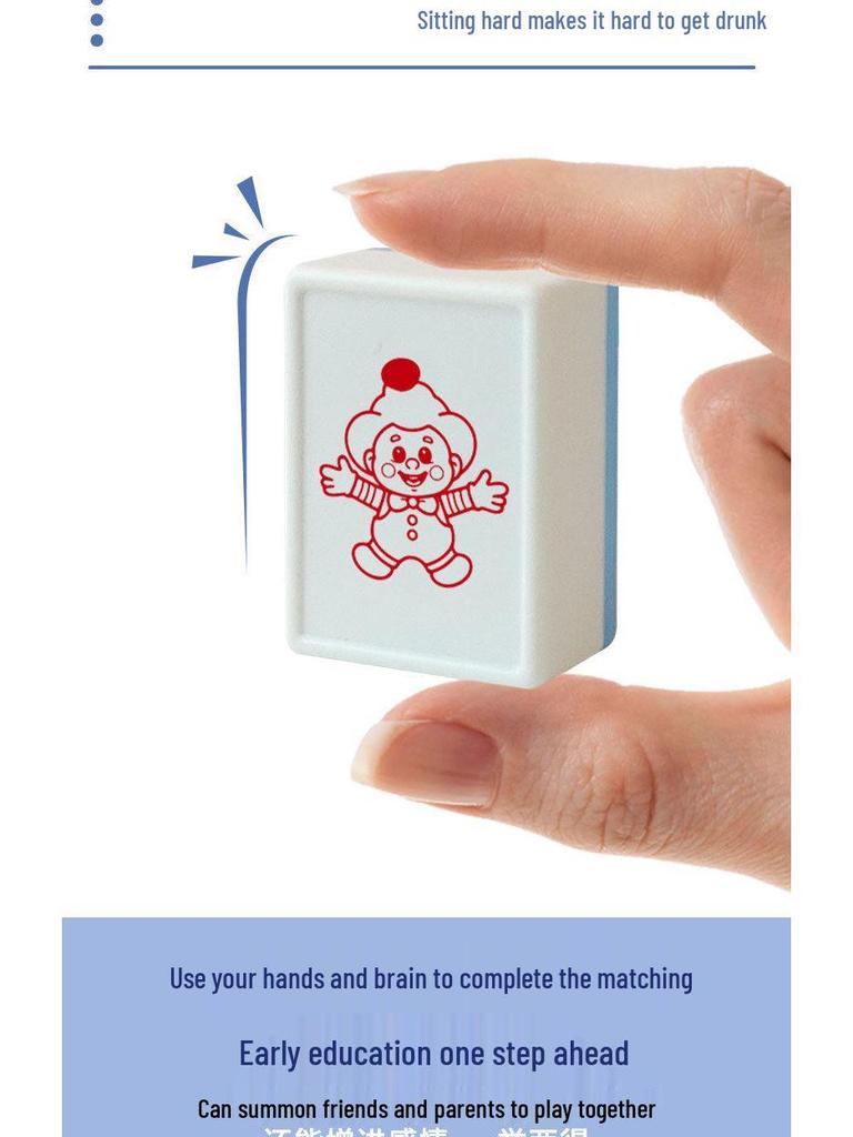 Pinyin Mahjong Steine & Karten: Frühkindliches Lernspielzeug