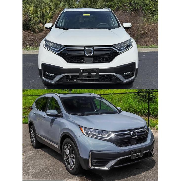 FASTCHE Front Bumper License Tag Plate Frame Bracket Holder Compatible with 2020 2021 2022 Honda CR-V Replace #71145TLAA50, HO1068134