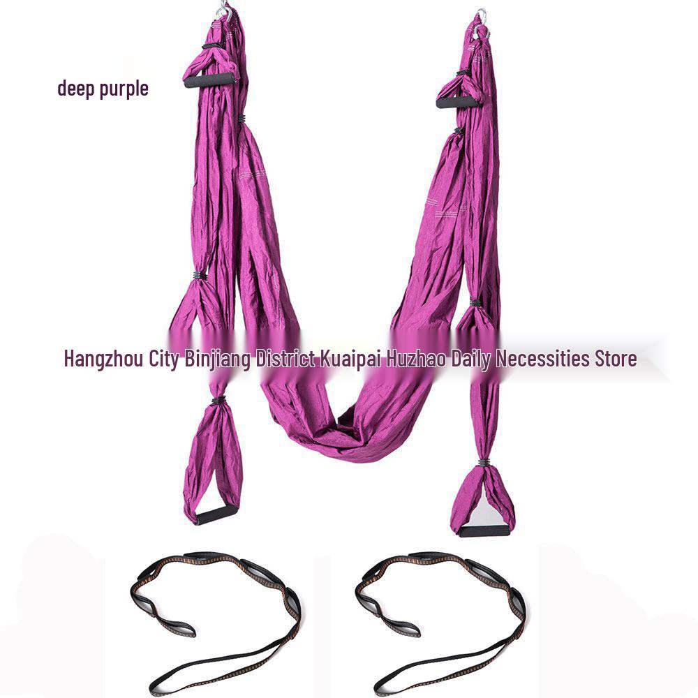 Free Eagle Inverted Gravity Yoga Hammock with 6 Handles & Stretch Strap