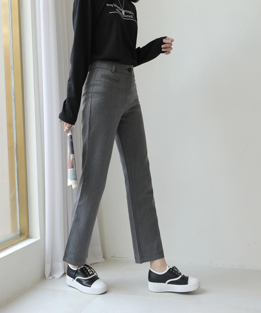 Ppaeppae High Bootcut Slacks