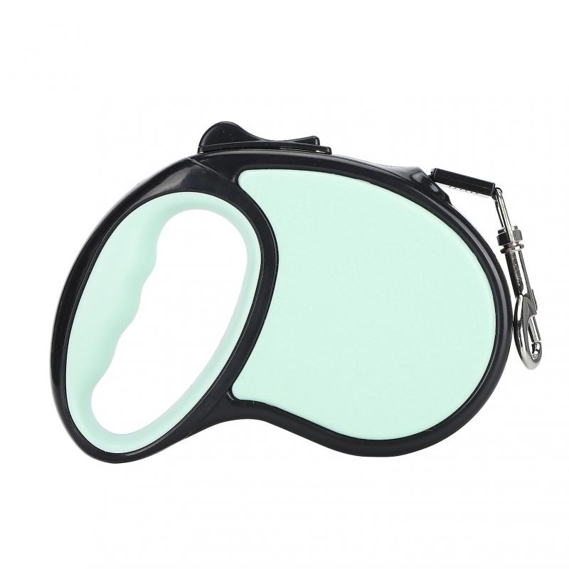 3/5M Retractable Dog Leash 5m Green Anti-Slip Handle Polyester